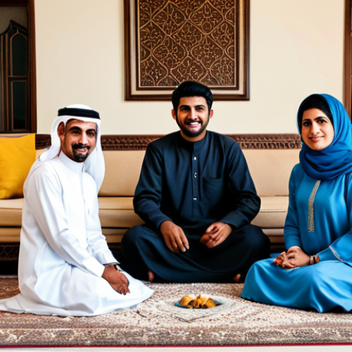 Home 7 **
"A Saudi Arabian family gathered in a traditionally decorated living room, fully clothed in modest, elegant Saudi attire, burning bakhoor in a mabkhara. The scene evokes warmth and tradition, safe for work, appropriate content, family-friendly, professional photography, perfect anatomy, correct proportions, natural pose, well-formed hands, proper finger count, natural body proportions, high quality."
**